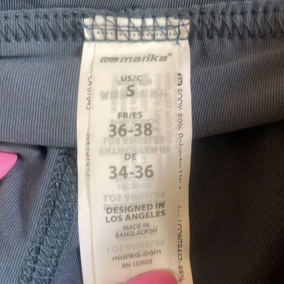 Marika Chelsea Skort,skirt, blue,grey,built in shorts,high waisted, small,New - Picture 6 of 10